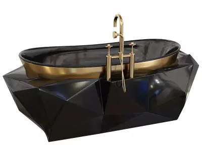  Diamond Bathtub by Maison Valentina Low-poly 3D model