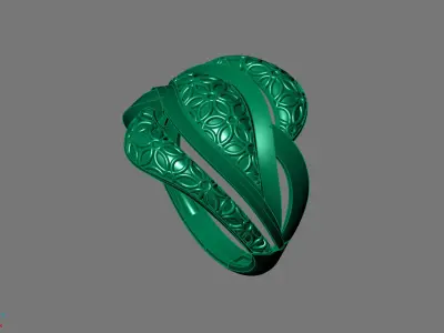 Women Ring Plain Ring Ready STL 3DM Models Womens Rings 3D print model 24