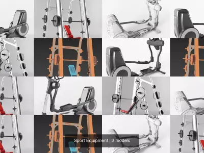 Sport Equipment 3D Model Pack