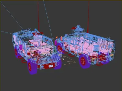  Dongfeng armored vehicle  3D model