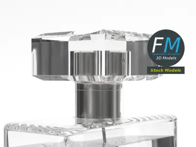 Elegant perfume bottle 3D model