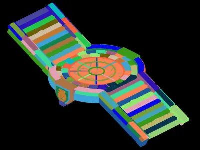 Game Underground Palace - Palace Passage 01 3D model