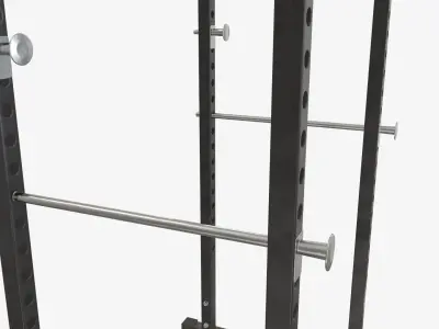 Exercise adjustable bench cage 3D model