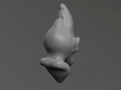 Shark Man Low-poly 3D model