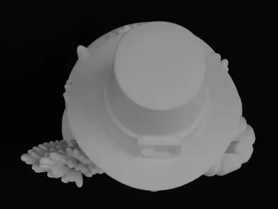 Thanksgiving Froggie Pilgrim 3D model for 3D Printing Fall Fi... 3D print model