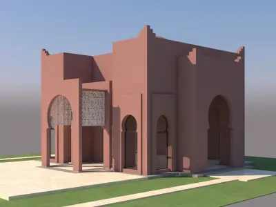 Traditional Moroccan House Marrakech 3D model