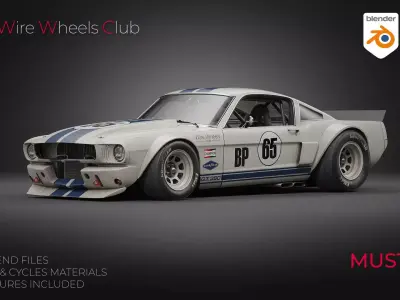 1965 Mustang RK1 3D model