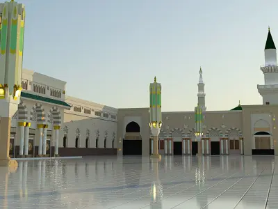 The Prophets Mosque  3D model