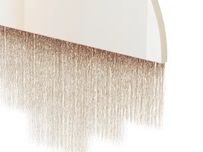 Boho fringed mirror 3D model