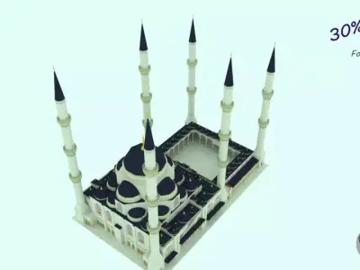 Istanbul New Grand Mosque 3D model