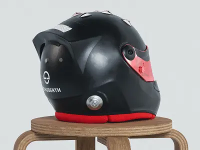 Schuberth SF4 Style Helmet - 3D Model 3D model