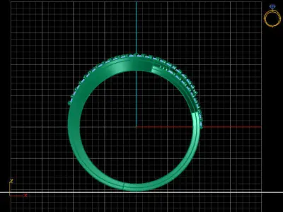 Women Ring 3DM Womens Ring 3d models 3D print model 3D print model 37