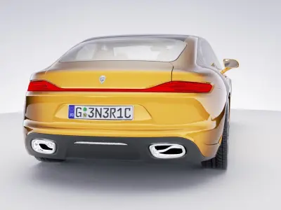 Generic Sedan v30 Low-poly 3D model