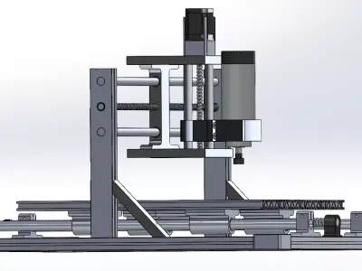 High-Precision CNC Milling Industrial Machine  3D model