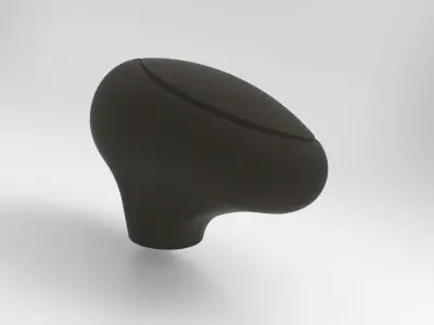 leather gear knob 3D print model