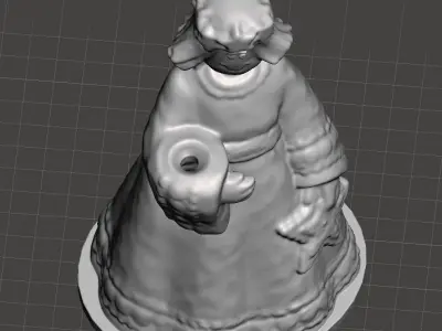 Christmas angel optional light holder 3D print model