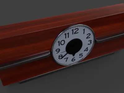 Art Deco Clock V02 - High Poly 3D model