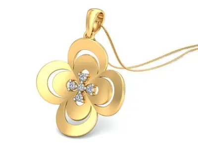 Solitaire Pendant 3dm stl FBX OBJ Render Detail 3D print model order