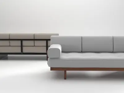 DS 80 703 Sofa with Armrests Outdoor 3D model