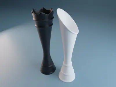 Vases King and Queen 3D print model