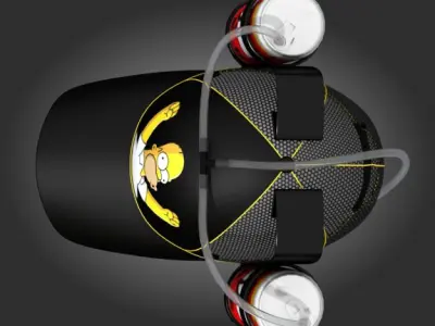 Homer beer hat 1 3D model