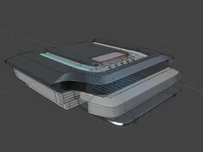 Car Headlight module 3D model