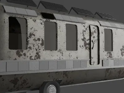 Old Caravan 3D model
