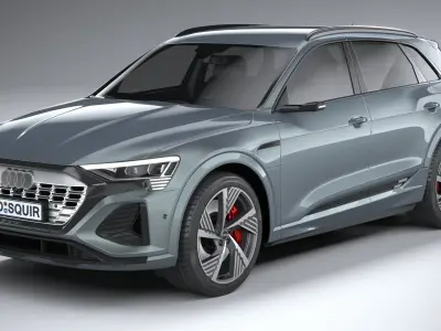 Audi Q8 SLine E-Tron 2024 3D model