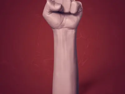 Hand - Fist Sculptures -- Figurine - Statue --3D Print Ready 3D Model Collection