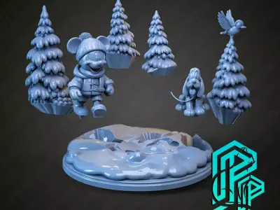 Christmas base 5 3D print model
