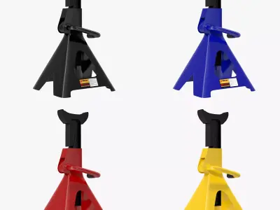 Jack Stand Collection 3D Model Pack