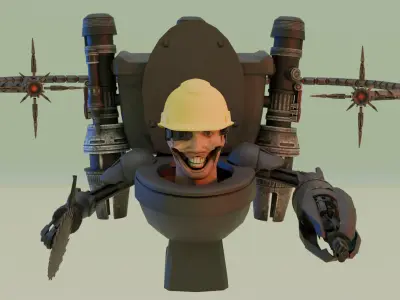 Engineer Skibidi Toilet  3D model
