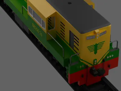 loko bb200 26 low poly with inside Low-poly 3D model