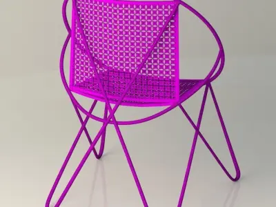 Vintage mid century Chair 3D model