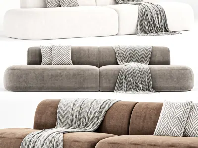 Opal Outdoor 2 Piece Original Sectional Sofa By Highfashionhome 3D model