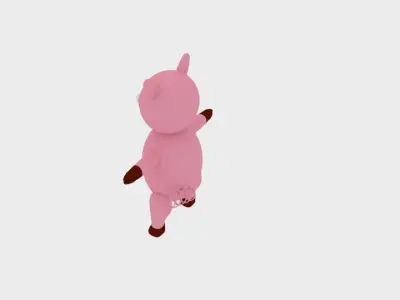 Cartoon Pig 3D model get