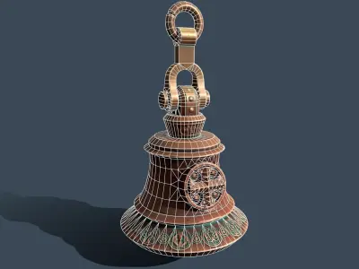 big bell Low-poly 3D model
