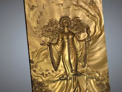 Lady magic 3D print model