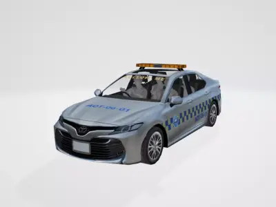 Low Poly Thai FollowMe Car Low-poly 3D model