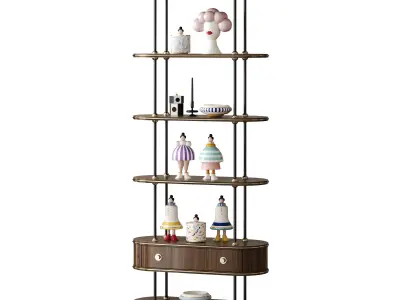 Bookcase Martin by Mezzo Collection 3D model