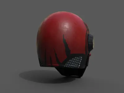 Helmet military Scifi low poly 3d model  Low-poly 3D model purchase