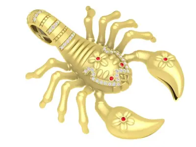 Luxury Scorpion Pendant Jewelry 3D Model 3898 3D print model