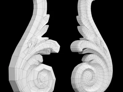 Molding  Decor Low-poly 3D model