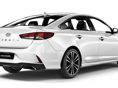 Hyundai Sonata 2018 3D model