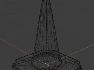 Street Cone - game ready Low-poly 3D model