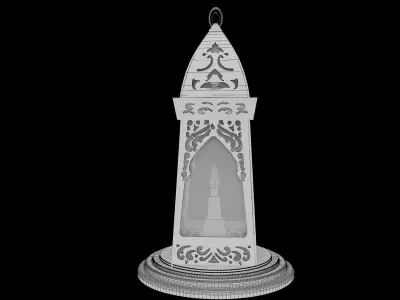 f12b Ramadan lantern fanous 3D model