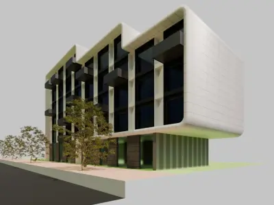 Modern changeable facade Modular Architectural House  3D model