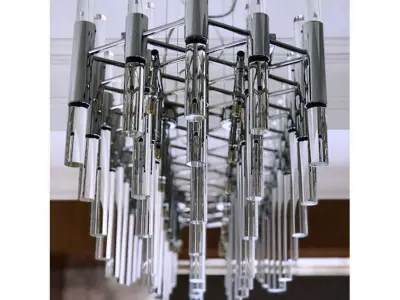 Galvan Light Unique - Statement Tiered Chandelier - 2 Option 3D model