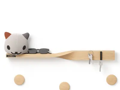 Decor entrance hall coat rack polo coat Set 91 3D model