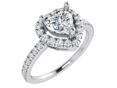 Heart Halo Ring 4668 3D print model